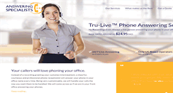 Desktop Screenshot of answering-services-texas.com