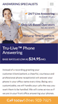 Mobile Screenshot of answering-services-texas.com